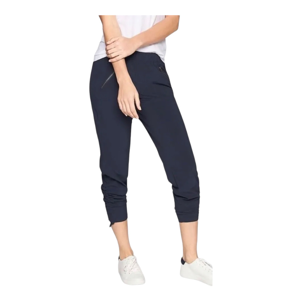 Women's Navy Jogger Pants with Zip Pockets
